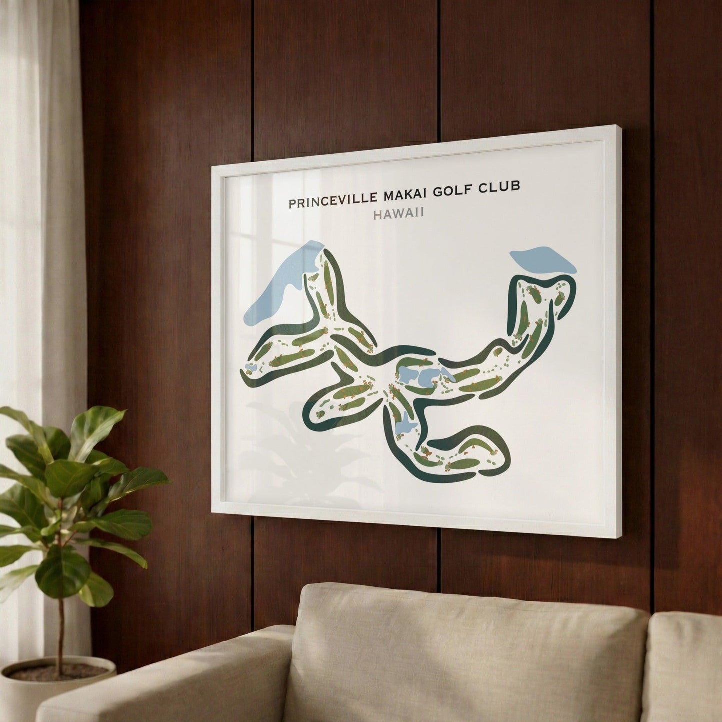 Princeville Makai Golf Club, Hawaii - Printed Golf Courses