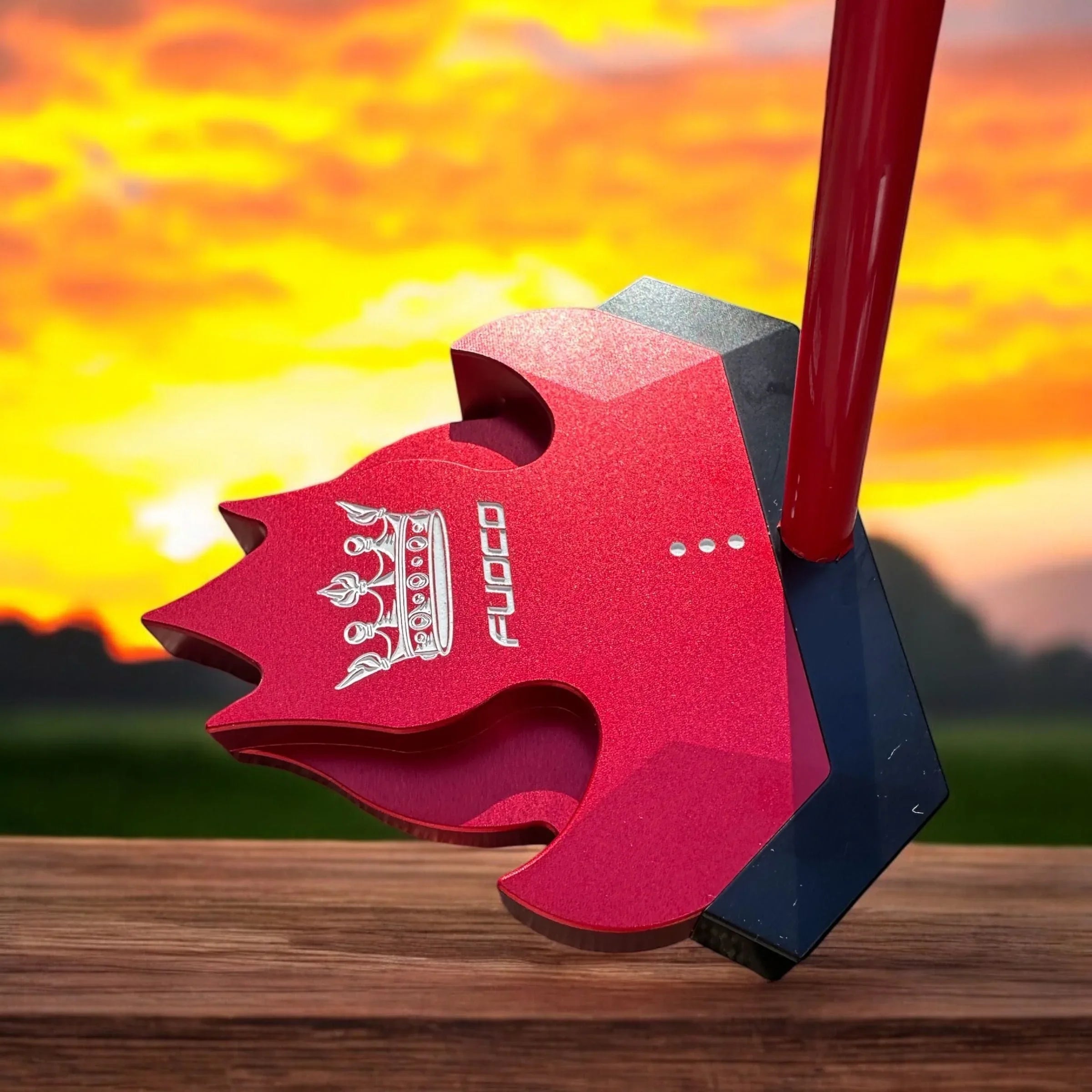 Lombardi Golf Custom Red Fuoco Mallet Golf Putter - GOLF LEAGUE