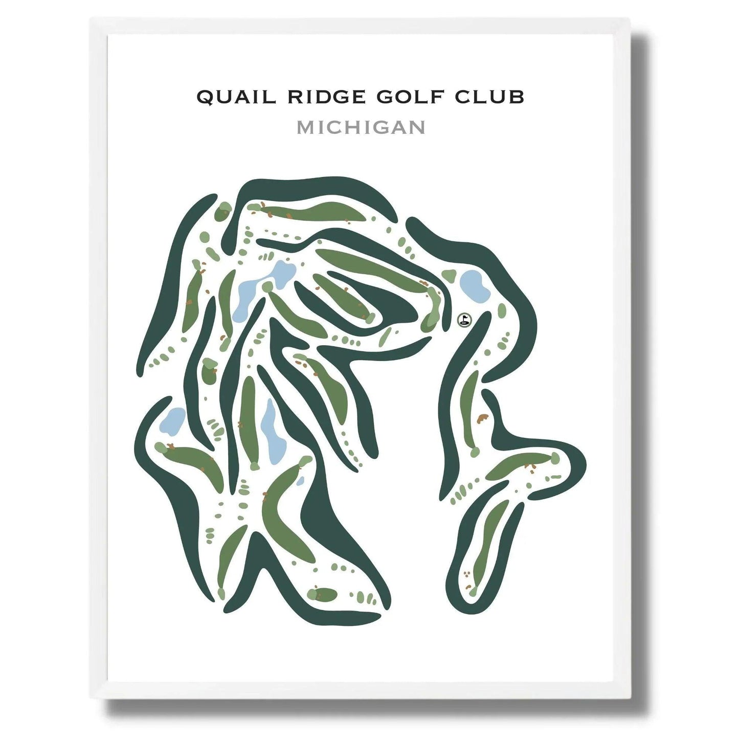 Quail Ridge Golf Club, Michigan - Printed Golf Courses