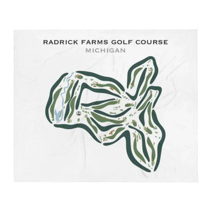 Radrick Farms Golf Course, Michigan - Printed Golf Courses