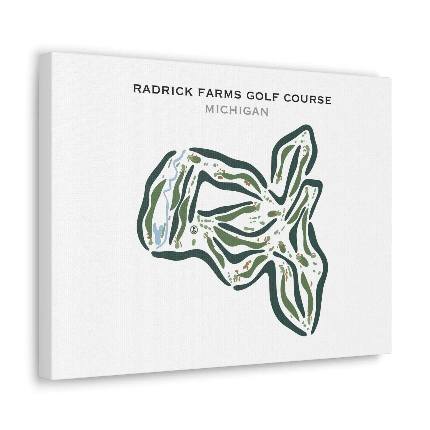 Radrick Farms Golf Course, Michigan - Printed Golf Courses