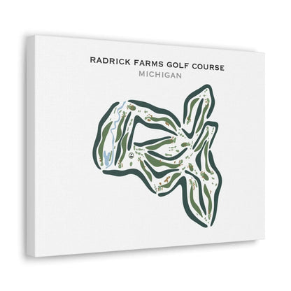 Radrick Farms Golf Course, Michigan - Printed Golf Courses