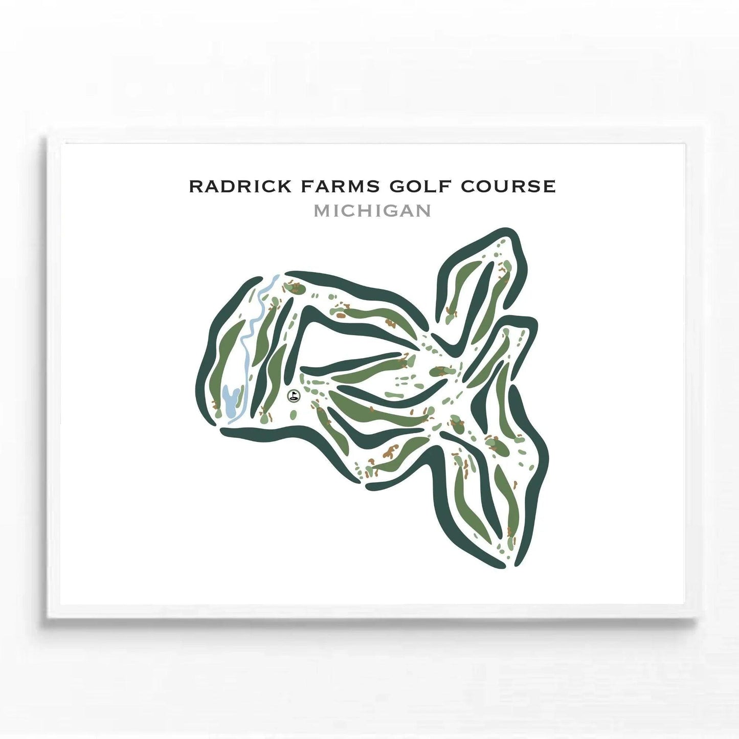 Radrick Farms Golf Course, Michigan - Printed Golf Courses