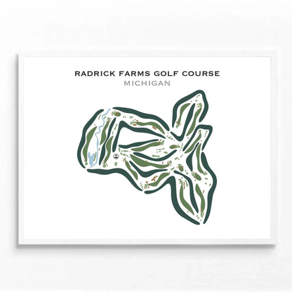 Radrick Farms Golf Course, Michigan - Printed Golf Courses