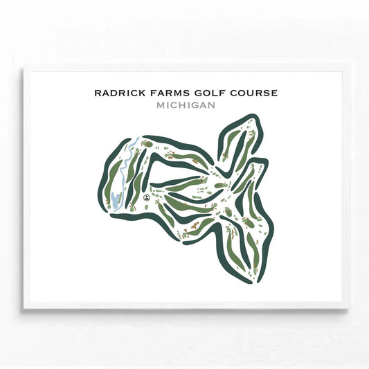 Radrick Farms Golf Course, Michigan - Printed Golf Courses