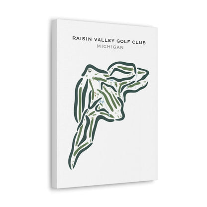 Raisin Valley Golf Club, Michigan - Printed Golf Courses