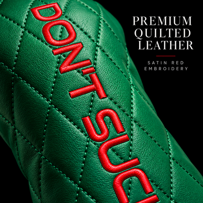 DON'T SUCK™ Reserve — Poinsettia Driver Headcover (Emerald Green, 460cc)