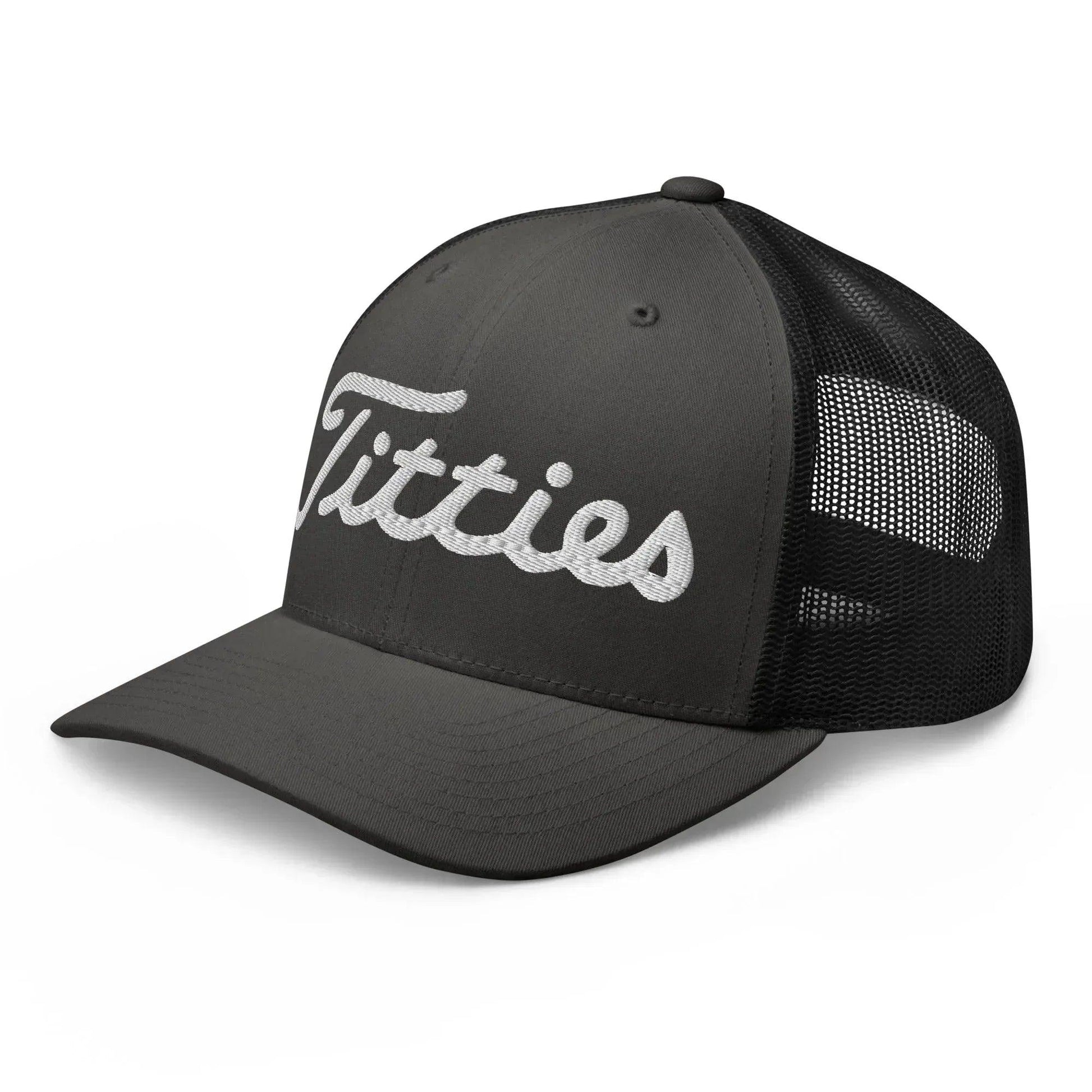 retro-trucker-hat-charcoal-black-left-front-6693a8a13aa23 - GOLF LEAGUE