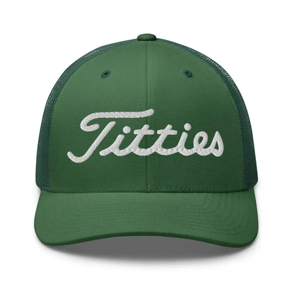 retro-trucker-hat-evergreen-front-67227e675310b - GOLF LEAGUE