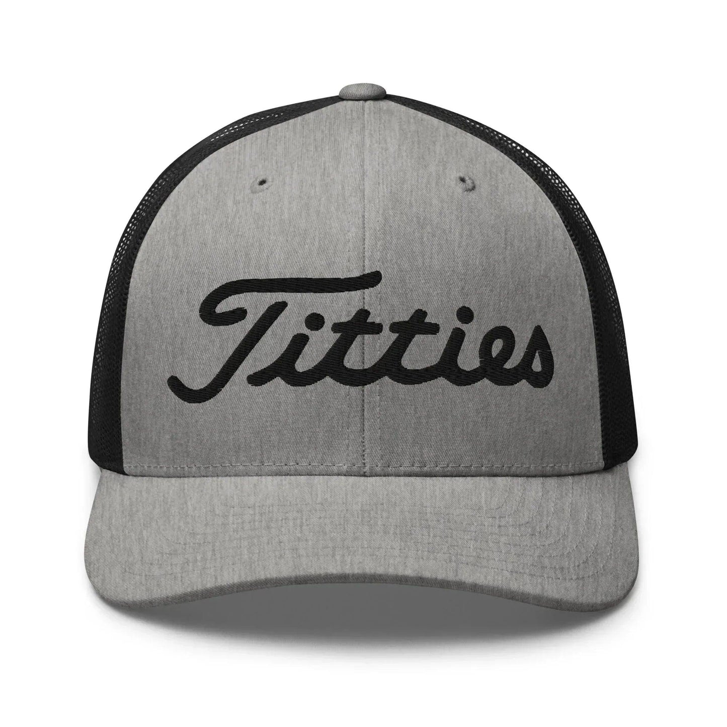 retro-trucker-hat-heather-black-front-6693a8f2e5eee - GOLF LEAGUE