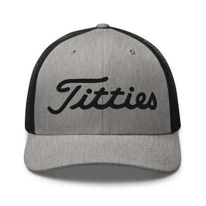 retro-trucker-hat-heather-black-front-6693a8f2e5eee - GOLF LEAGUE