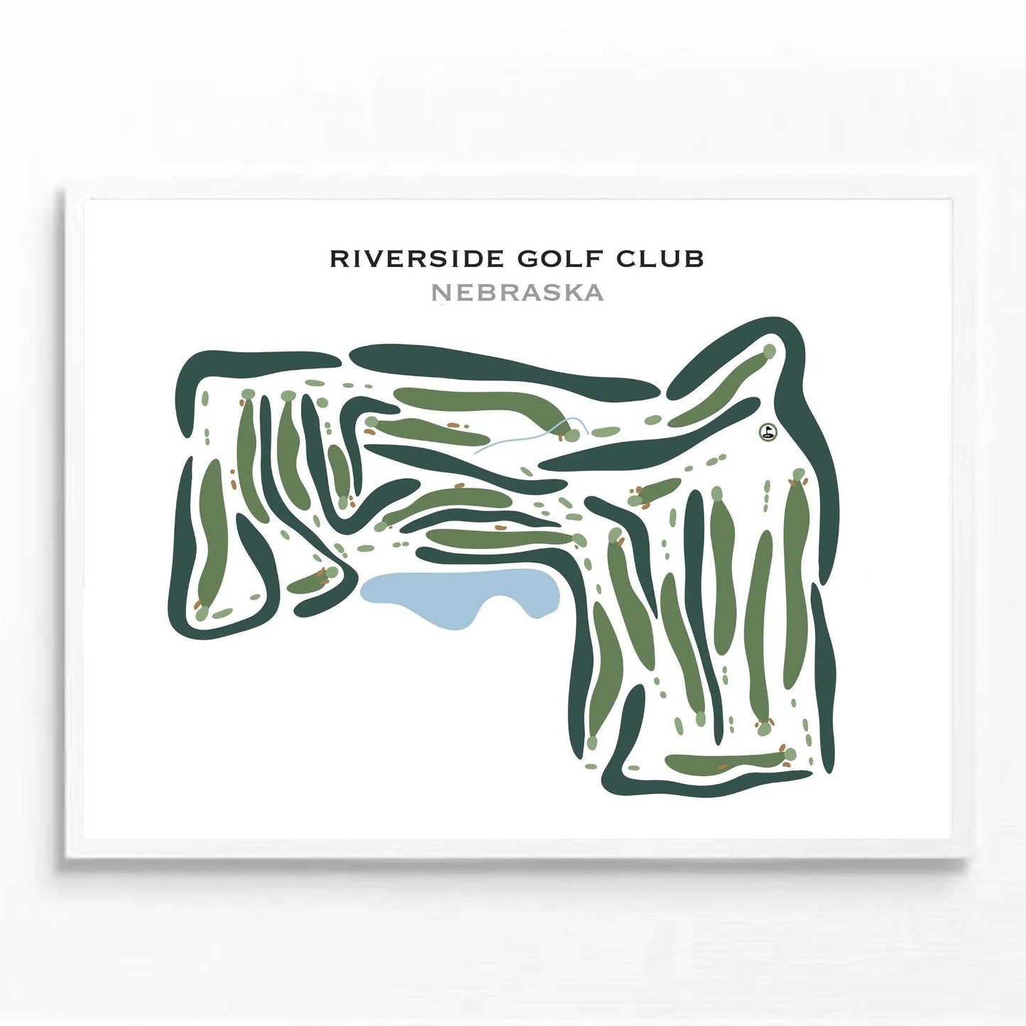 Riverside Golf Club, Nebraska - Printed Golf Courses