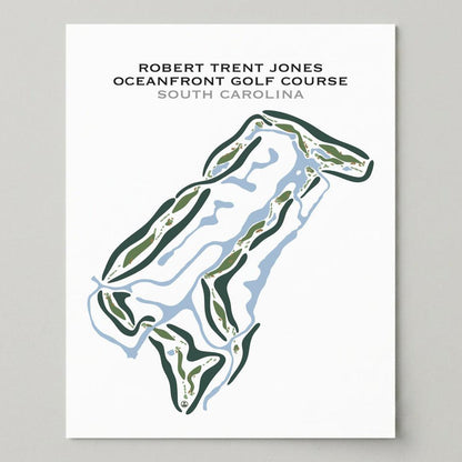 Robert Trent Jones Oceanfront Golf Course, South Carolina - Printed Golf Courses