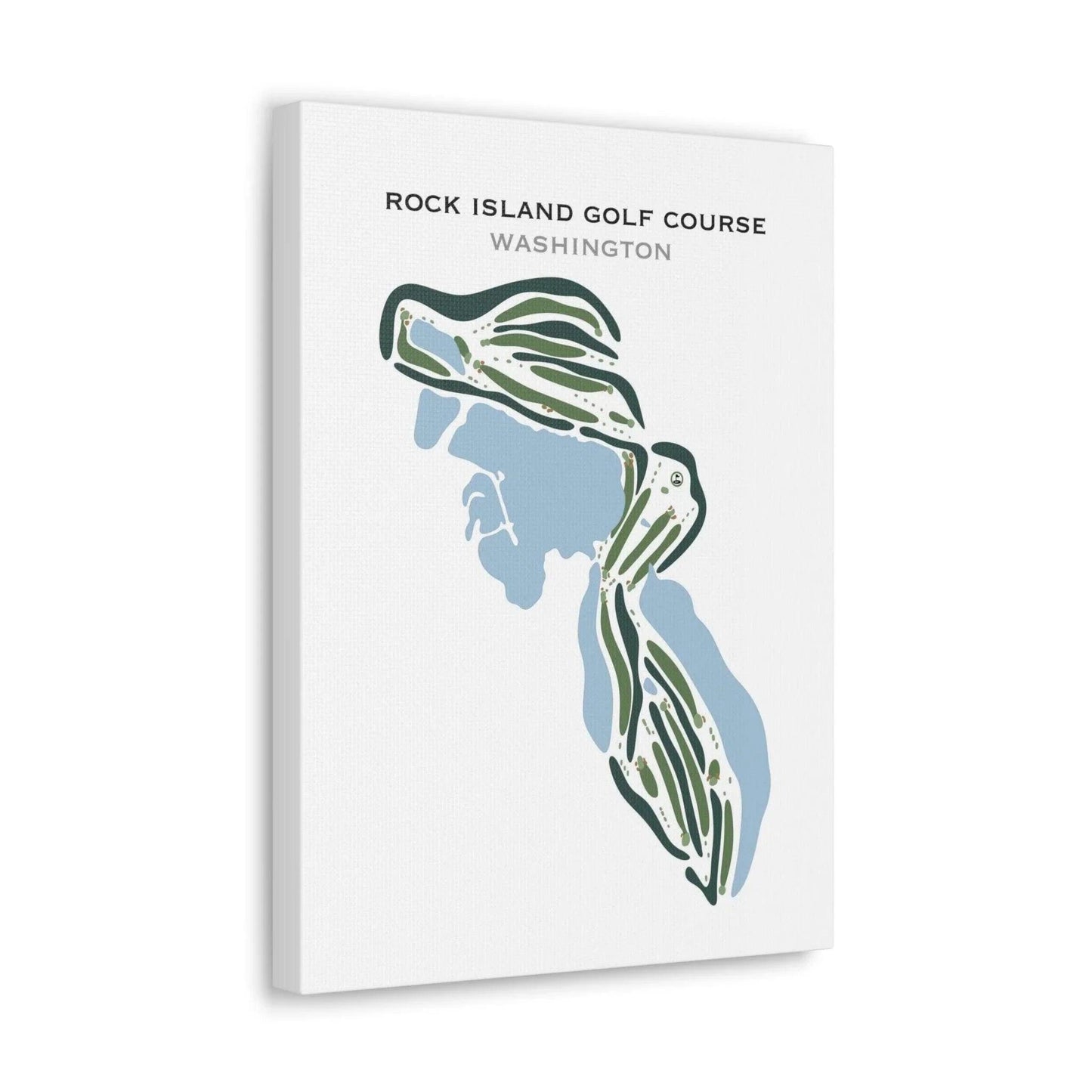Rock Island Golf Course, Washington - Printed Golf Courses
