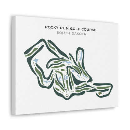 Rocky Run Golf Course, South Dakota - Printed Golf Courses