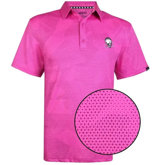 Rogue Cool-Stretch Men's Golf Shirt (Pink)