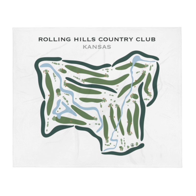 Rolling Hills Country Club, Kansas - Printed Golf Courses