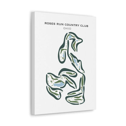 Roses Run Country Club, Ohio - Printed Golf Courses