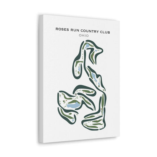 Roses Run Country Club, Ohio - Printed Golf Courses