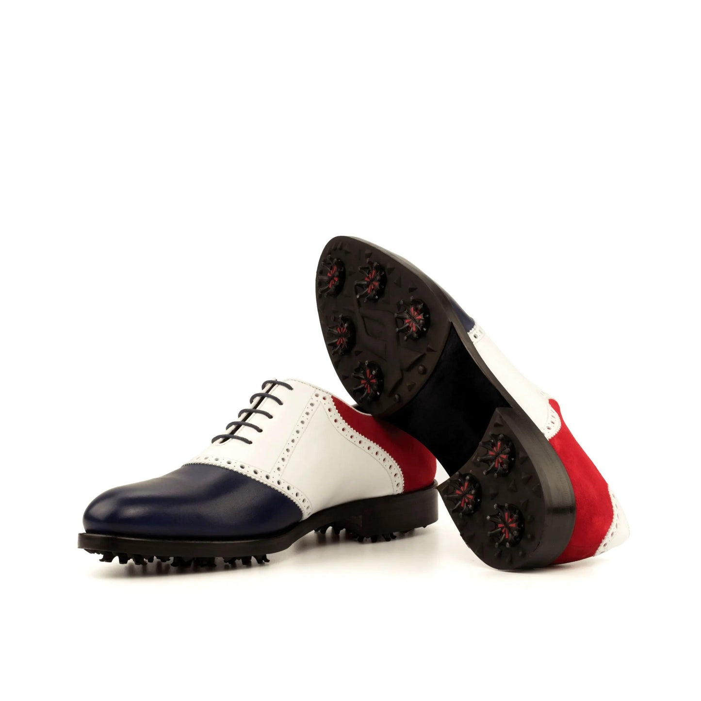 rotimi-saddle-golf-shoes-ii-wholesale-tricolored-spikes-518 - GOLF LEAGUE