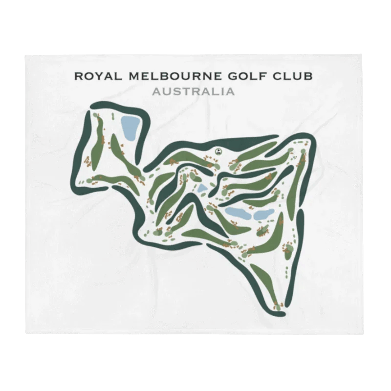 Royal Melbourne Golf Club, Australia - Printed Golf Courses