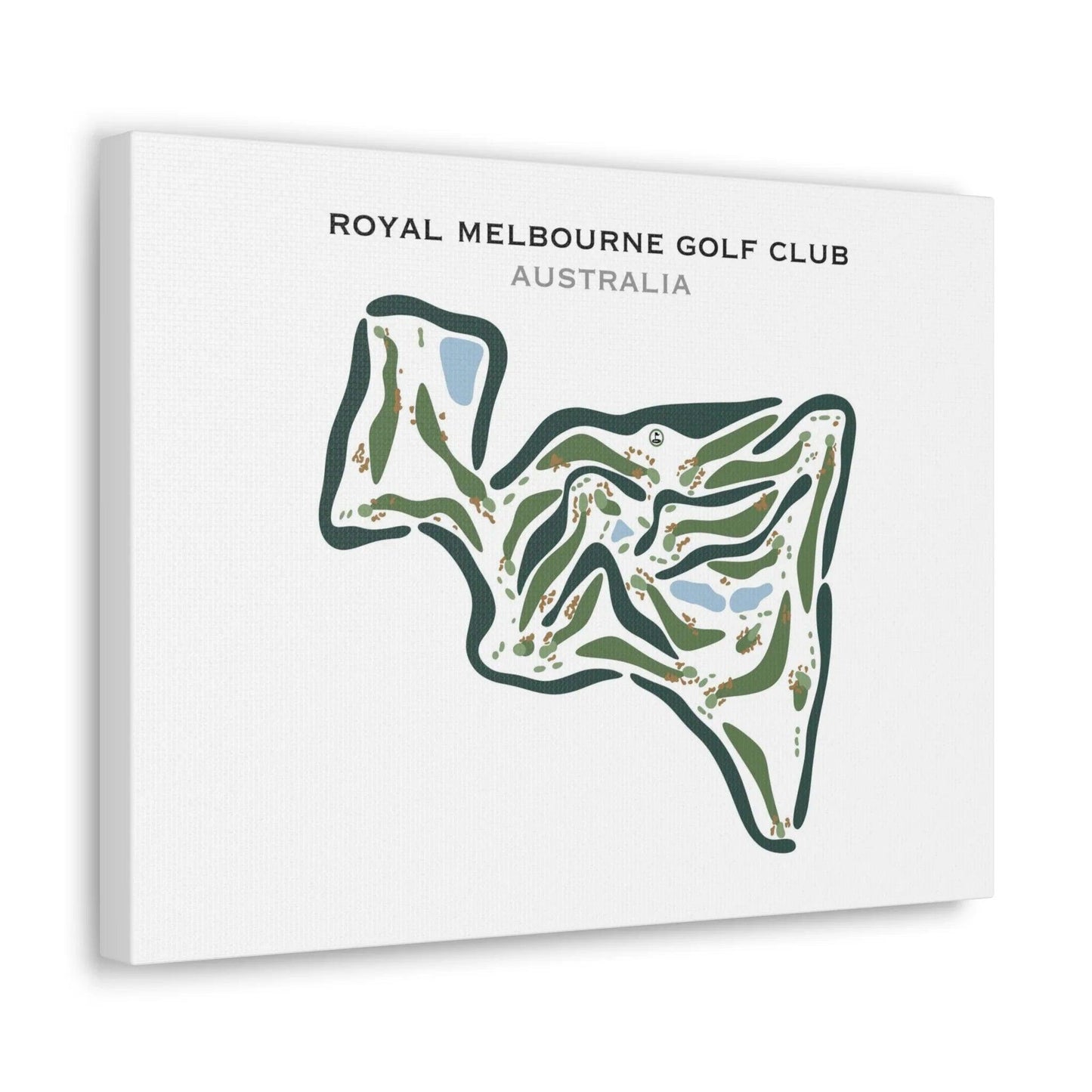 Royal Melbourne Golf Club, Australia - Printed Golf Courses