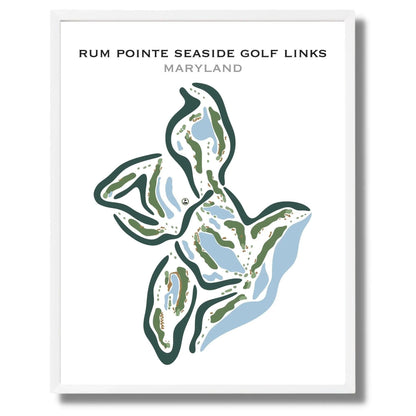 Rum Pointe Seaside Golf Links, Maryland - Printed Golf Courses