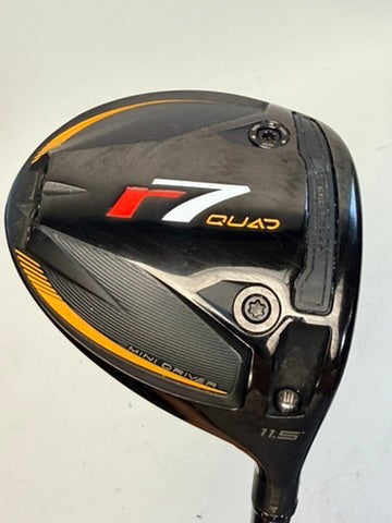 TaylorMade r7 Quad Mini Driver 11.5° Aldila Rogue 70S Stiff RH Used
