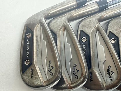 Callaway Apex TCB 2024 Raw Irons 4-10 PW RH DG Tour Issue X100 X-Stiff