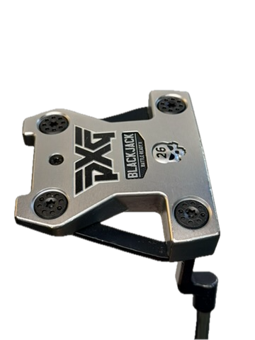 PXG Battle Ready Blackjack Platinum Plumbers Neck Putter RH Approx 34in Used