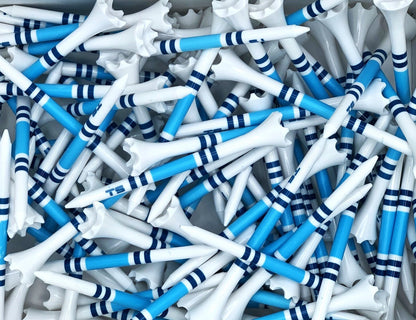 Truestrike 3 1/4" Navy & Blue Striped Golf Tees – Made in USA
