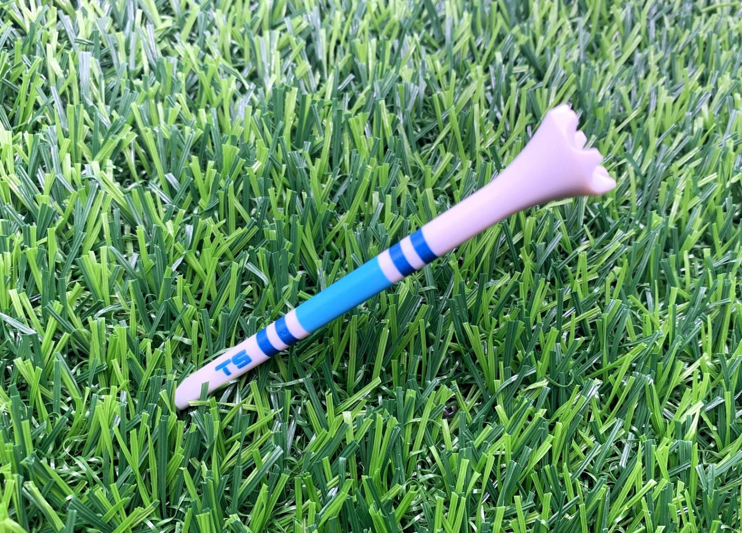 Truestrike 3 1/4" Navy & Blue Striped Golf Tees – Made in USA