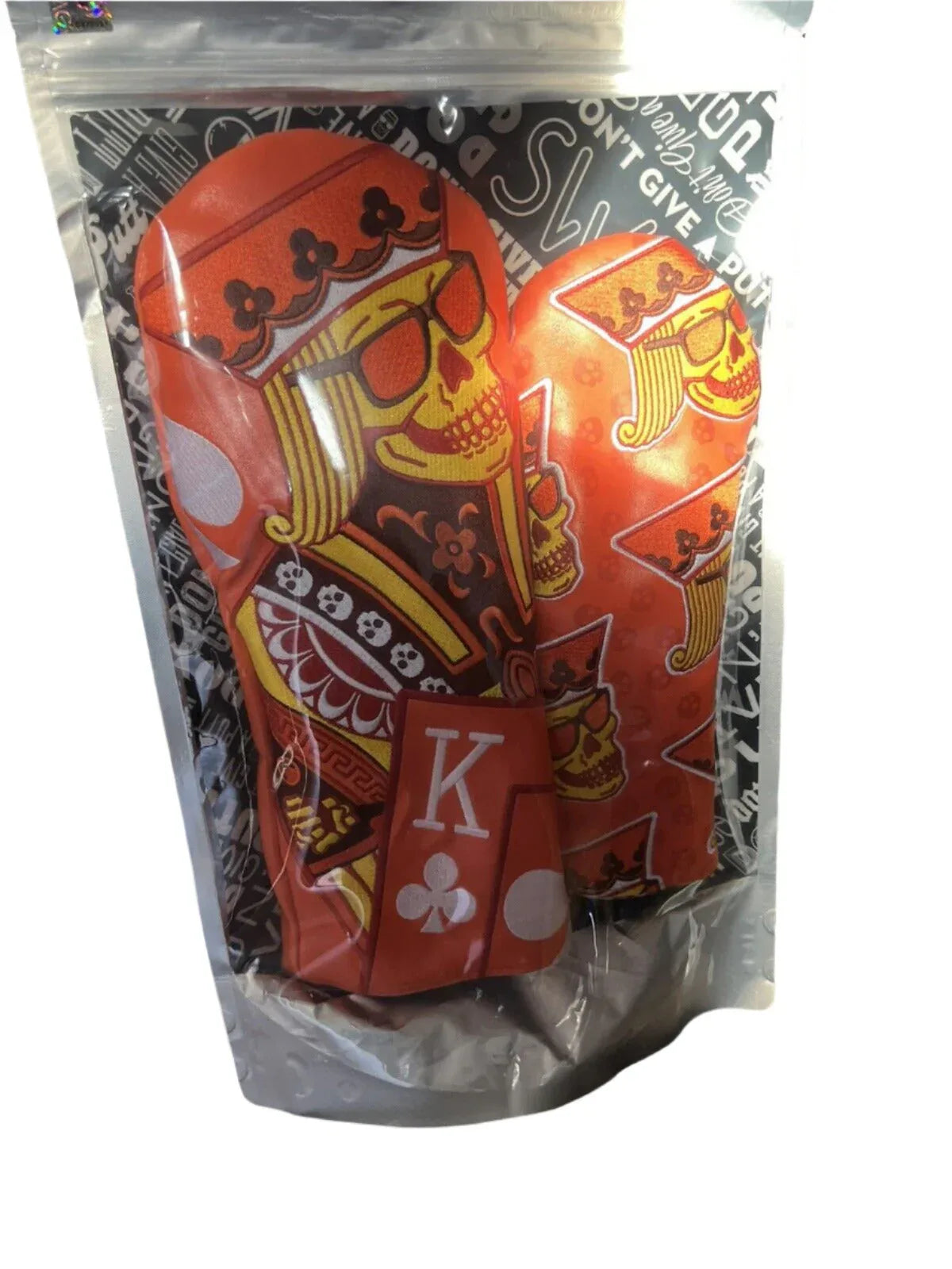 Swag Golf - Skeleton King of Candy Orange/Red Wood Headcover Set - GOLF LEAGUE