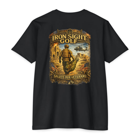 Veteran Desert Battlefield Golf T-Shirt — Iron Sight Golf