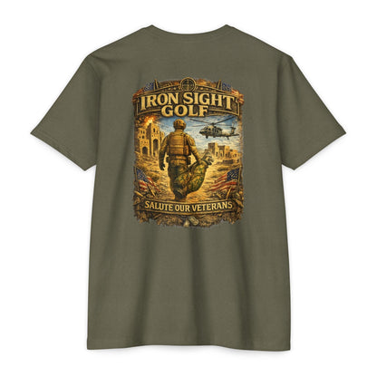 Veteran Desert Battlefield Golf T-Shirt — Iron Sight Golf
