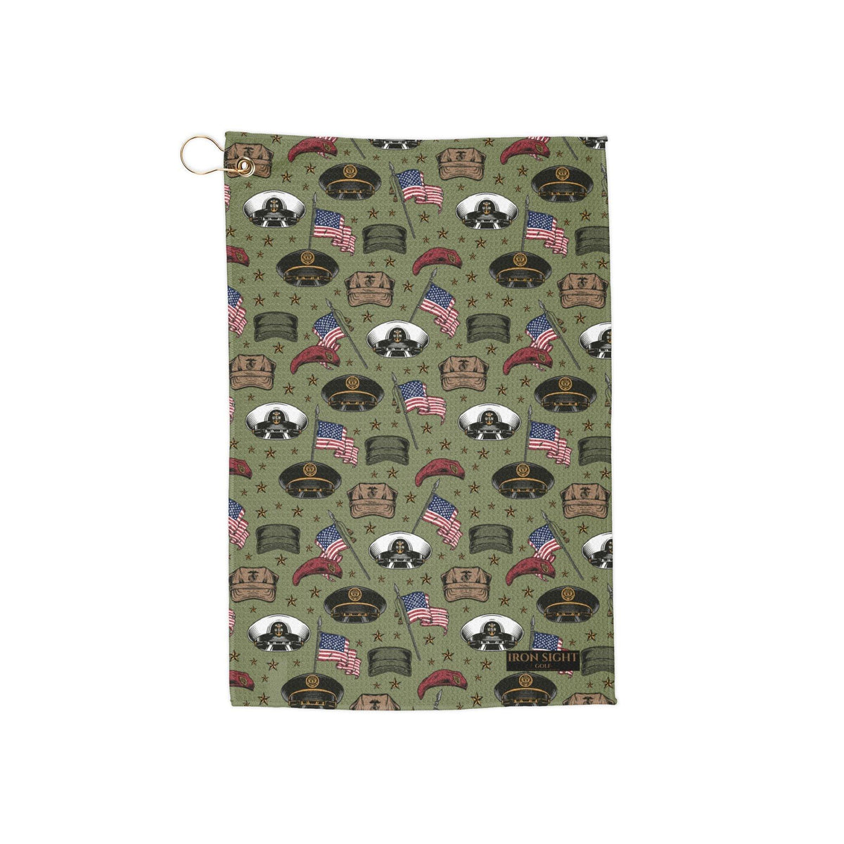 Salute to Veterans Golf Towel — Iron Sight Golf