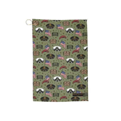 Salute to Veterans Golf Towel — Iron Sight Golf