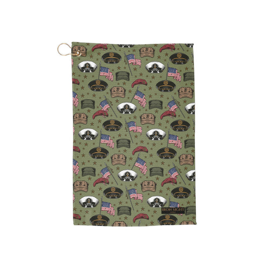 Salute to Veterans Golf Towel — Iron Sight Golf