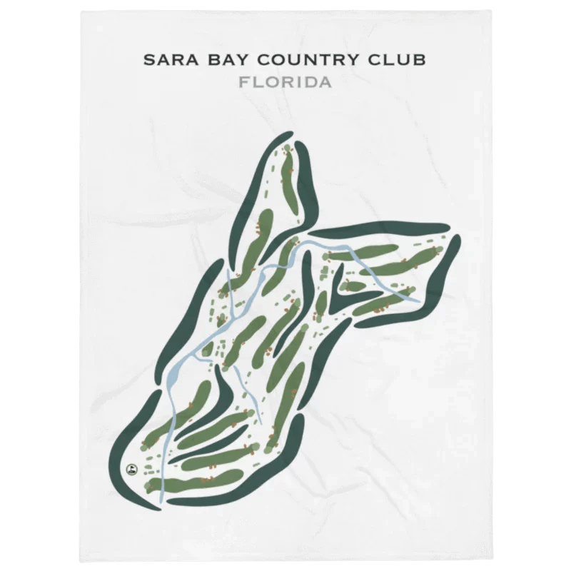 Sara Bay Country Club, Florida - Printed Golf Courses