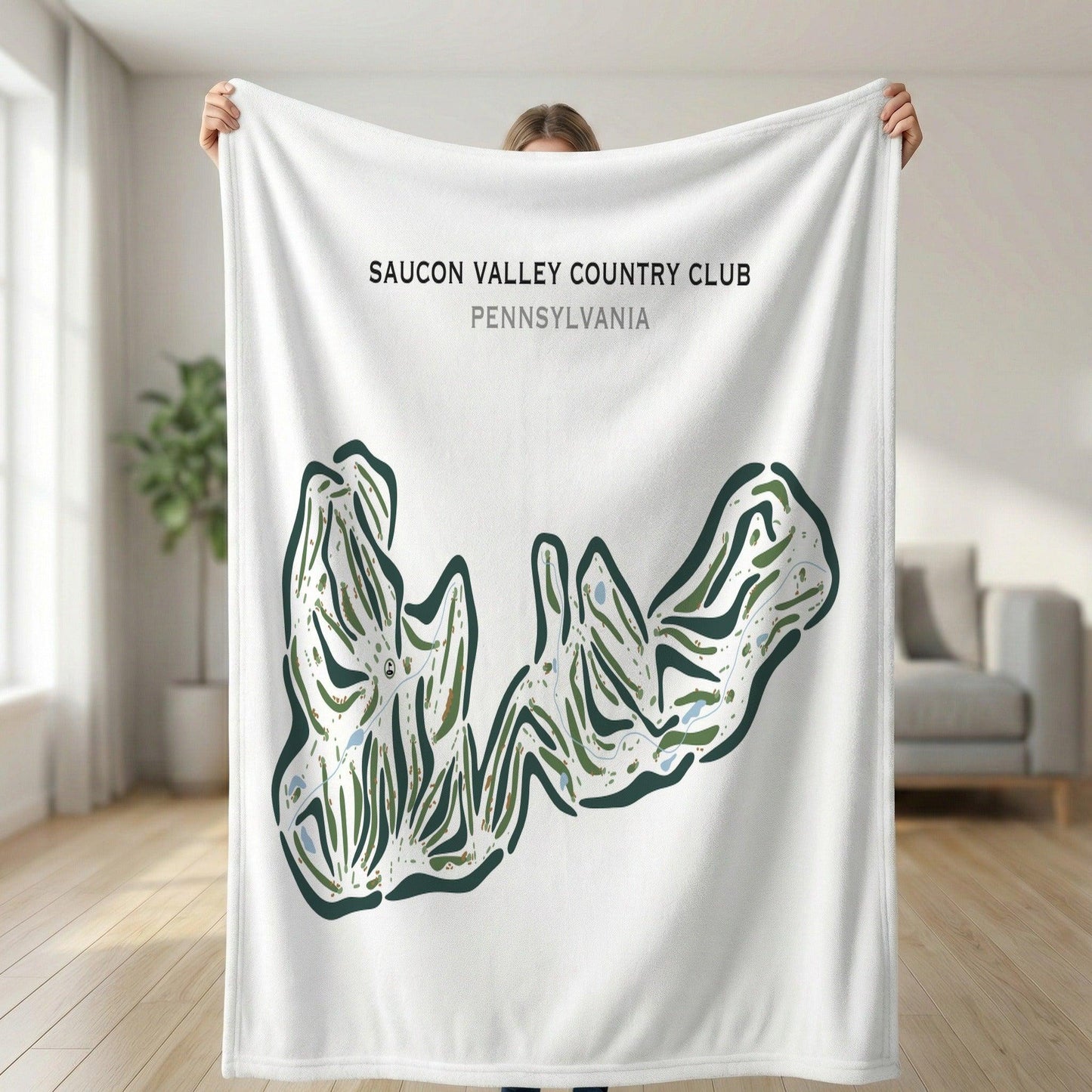 Saucon Valley Country Club, Pennsylvania - Printed Golf Courses