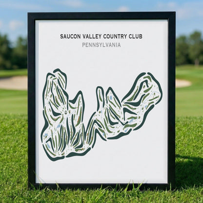 Saucon Valley Country Club, Pennsylvania - Printed Golf Courses