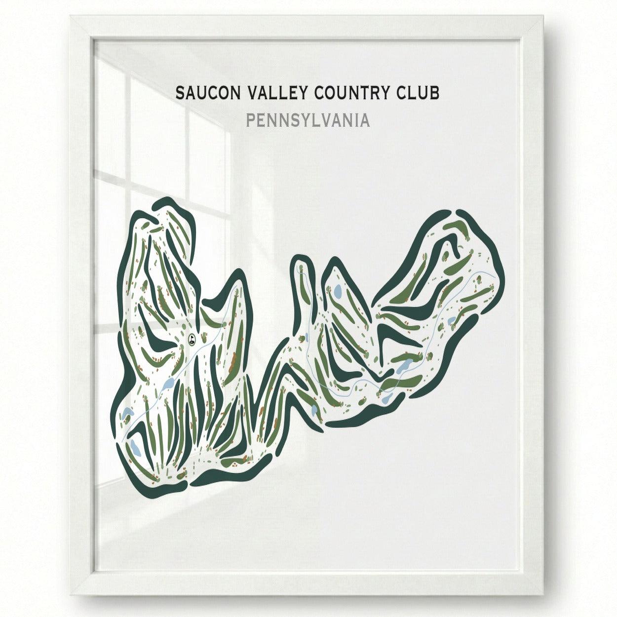 Saucon Valley Country Club, Pennsylvania - Printed Golf Courses