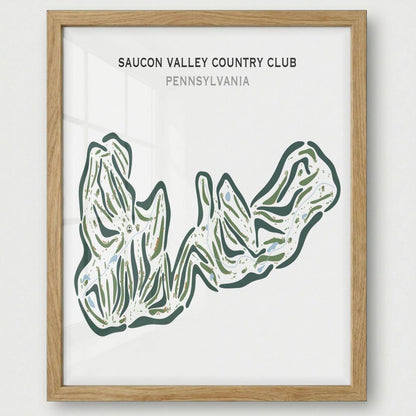 Saucon Valley Country Club, Pennsylvania - Printed Golf Courses