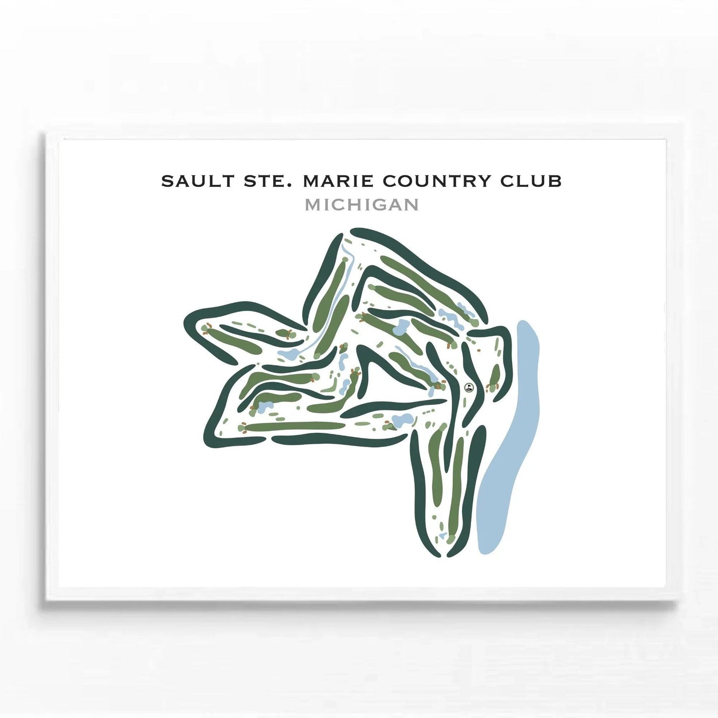 Sault Ste. Marie Country Club, Michigan - Printed Golf Courses
