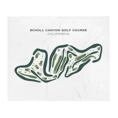 Scholl Canyon Golf Course, California - Printed Golf Courses