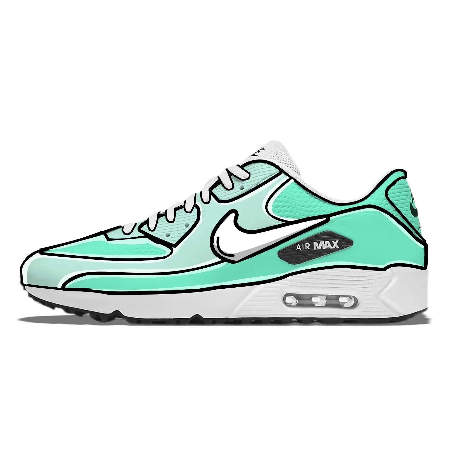 seafoam-cartoon-nike-air-max-90-g-golf-shoes-sneakers-520 - GOLF LEAGUE