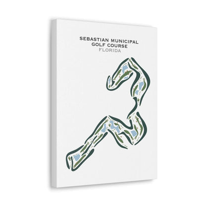Sebastian Municipal Golf Course, Florida - Printed Golf Courses