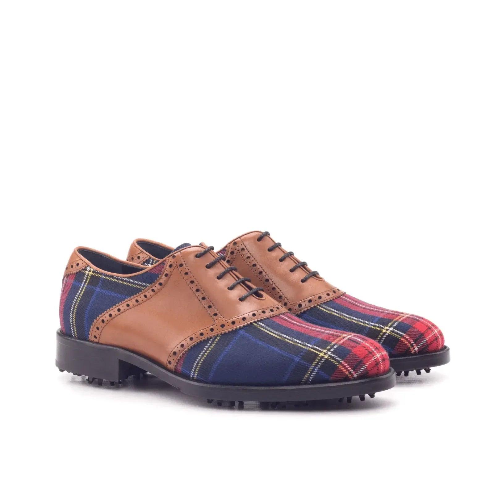 shapiro-saddle-golf-shoes-ii-wholesale-tartan-leather-346 - GOLF LEAGUE