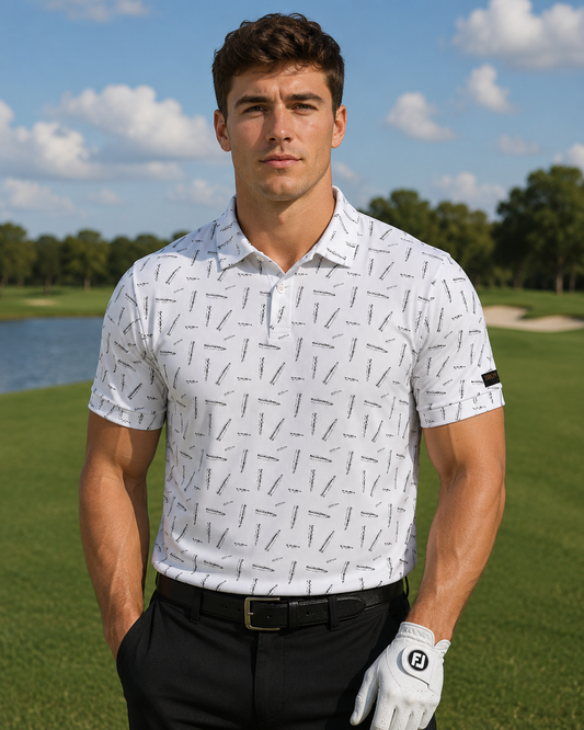 Sighted In .223 Performance Golf Polo