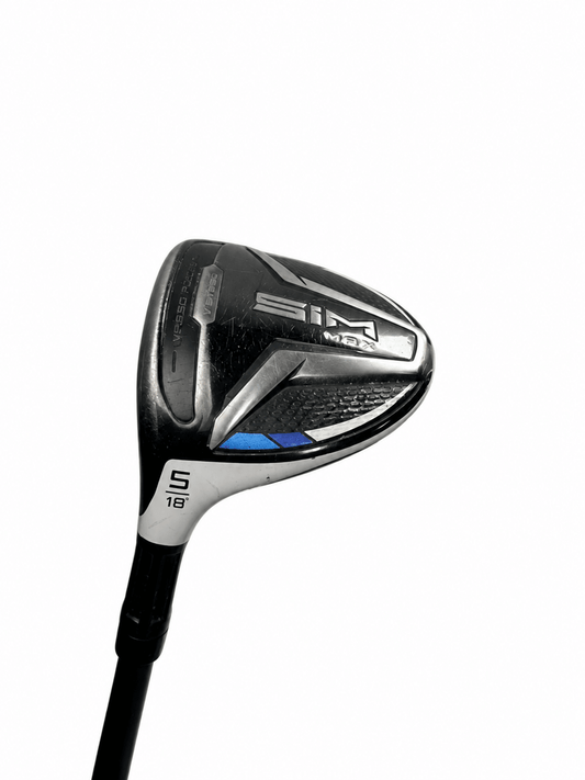 TaylorMade SIM MAX 5 Wood 18° HZRDUS Smoke 70g 6.0 Stiff LH (Used)